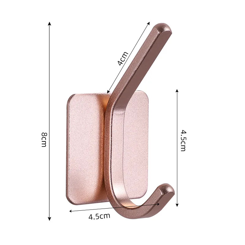 Multipurpose Adhesive Wall Hook Organizer for Home and Bathroom Use