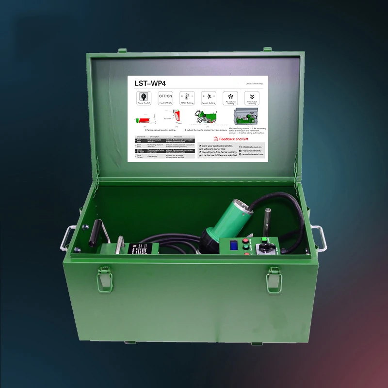 PVC waterproof membrane TPO anti-seepage membrane welding machine roof hot air hot melt small automatic crawling welding machine 2