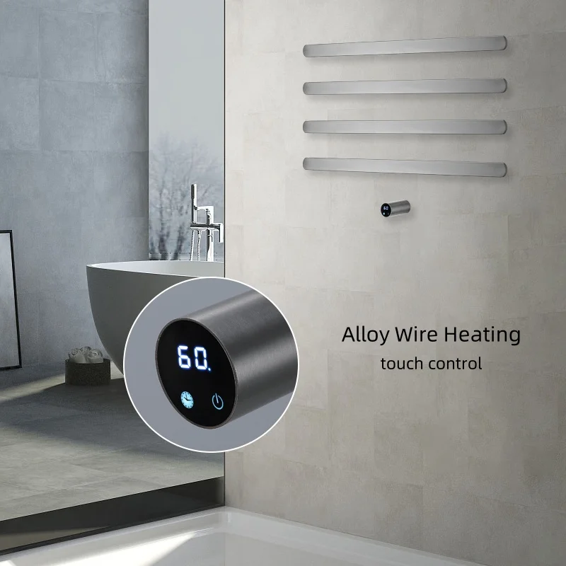 Bathroom Spa Towel Heater Electric Heated Towel Rails Thermal Hidden Installation Warmers Home Electric Rack