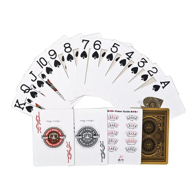 Playing Cards Plastic Playing Cards Poker Set 24K Gold Silver PVC Full Plastic Waterproof Durable Poker Game Deck Magic Professional
