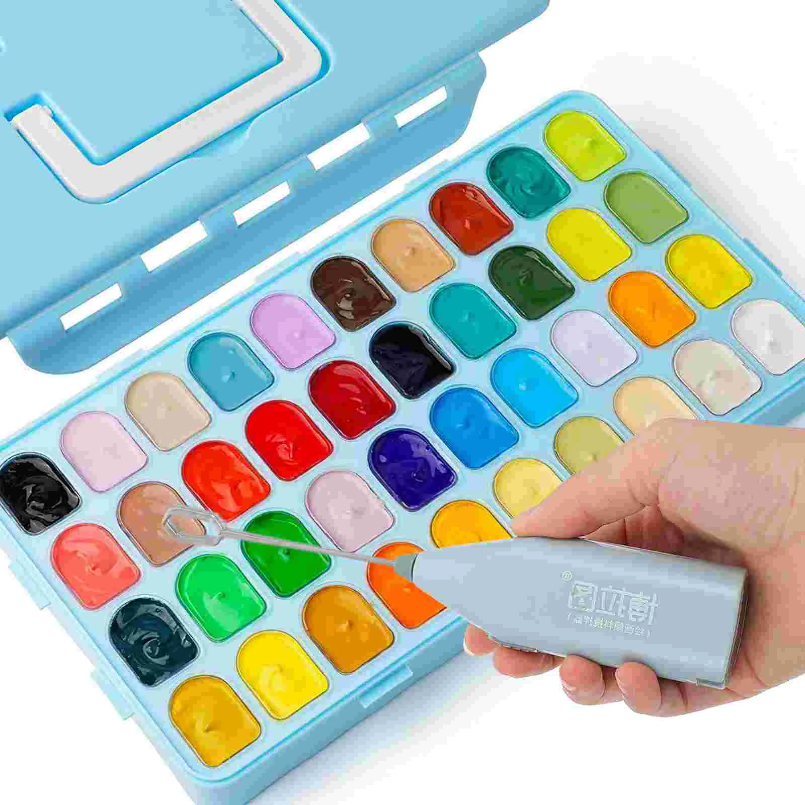 Artist Pigment Stirrer Watercolor Pigment Blending Tool Color Mixing Tool art electric paints pigments mixer stirrer fast even blending toning color mixing artist blender handheld toner stirring tool