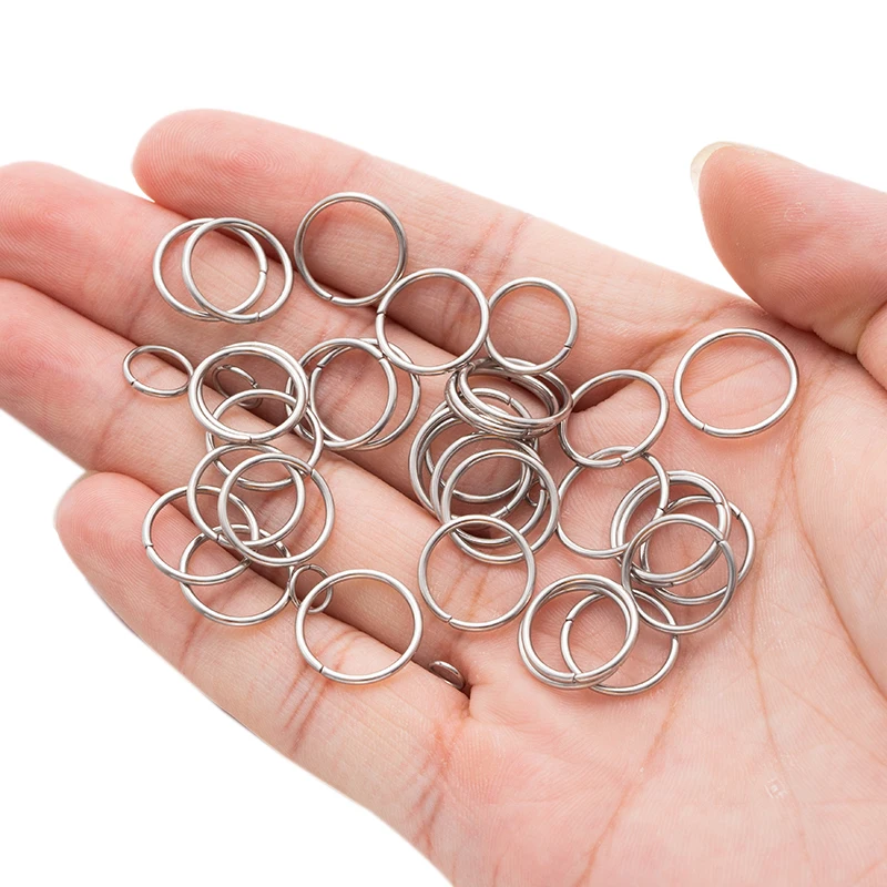 2014-2016 teile/los Edelstahl offene Bieger inge Split Ringe Steck verbinder für DIY Armband Zubehör Schmuck herstellung Großhandel – Detail 6