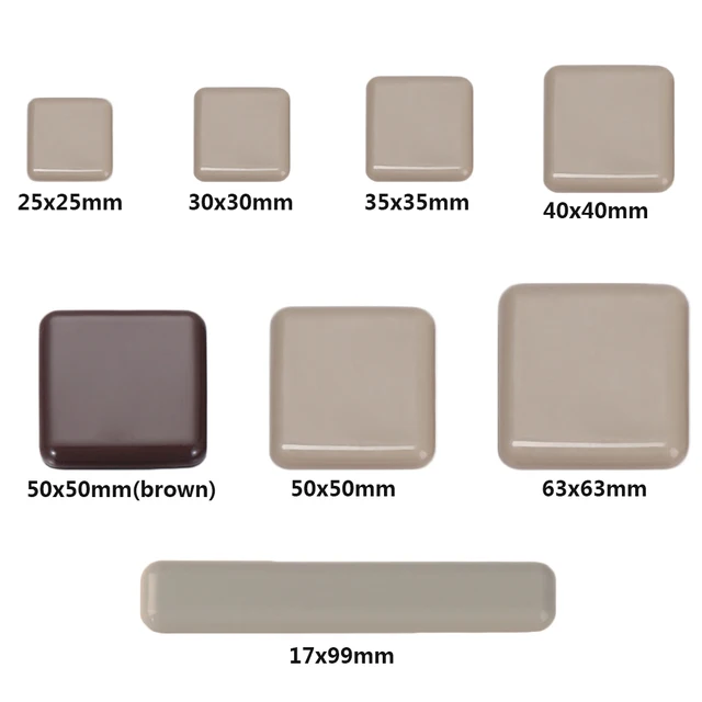 Coussinets Coulissants Anti-Rayures pour Jambes de Meubles, Protection de Sol, Polymères, Facile à Déplacer, Épais, Anti-Delhi, 4 Pièces 6