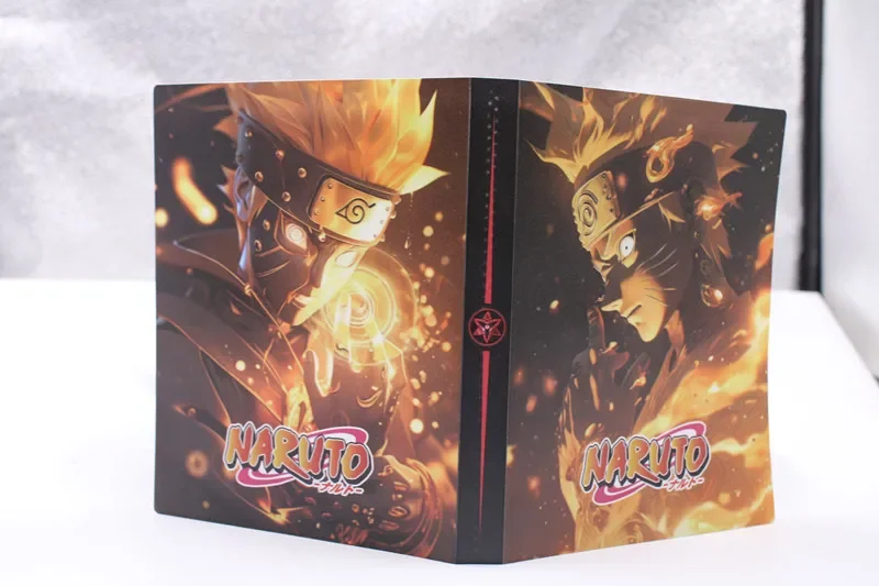 Naruto Anime Game Collection Card Book 240Pcs Anime Peripheral Card Storage Bag Album Xmas Gifts High-Capacity Boy Girl Toys