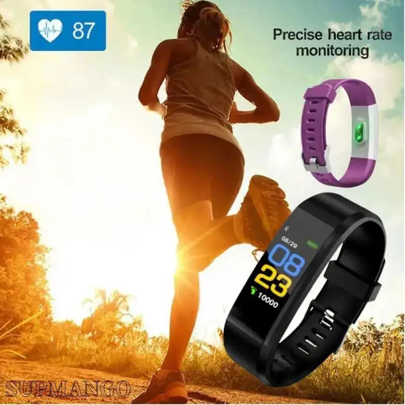 Real Pedometer Smart Watch Rate Smartwatch Fitness Tracker Blood Pressure Sport Bracelet Men Wome 2