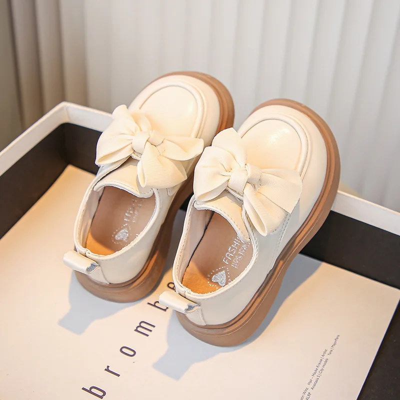 Baby Girls Leather Shoes Comfortable Children Lightweight Soft-soled Flat Shoes Spring Autumn Kids Princess Size26-36