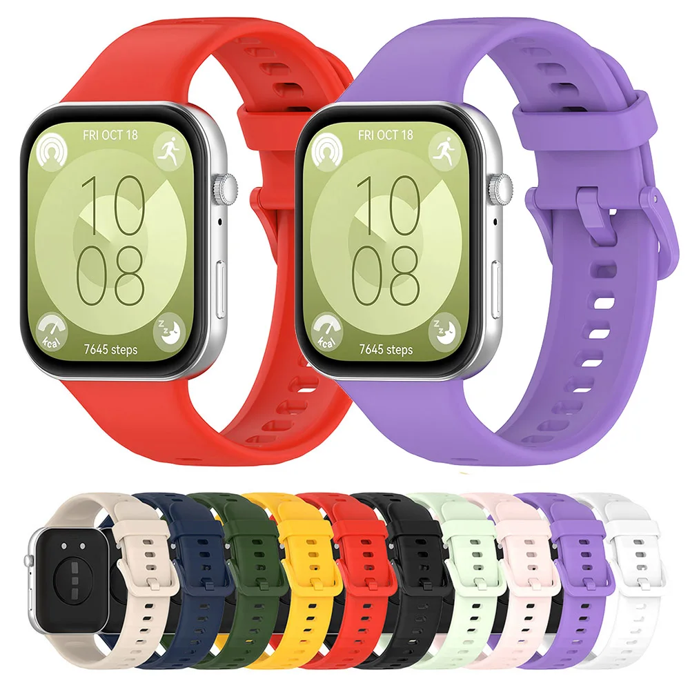 Silicone Strap For Huawei Watch Fit Replacement Watch Band For