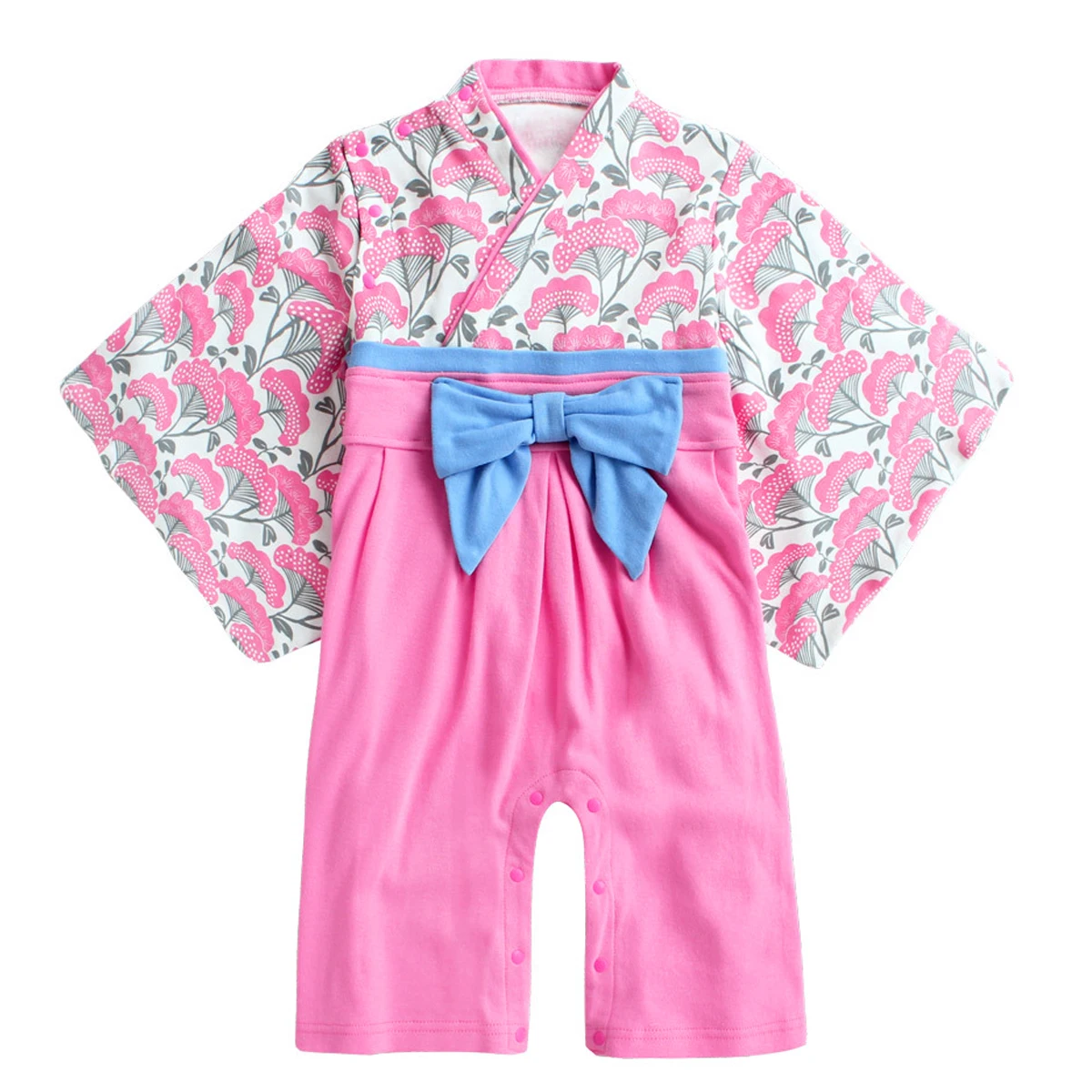 Baby Kimono Boys Girls Japanese Style Clothes Sets Infant Traditional Romper Costume Newborn Hakama bright baby bodysuits	 Baby Rompers