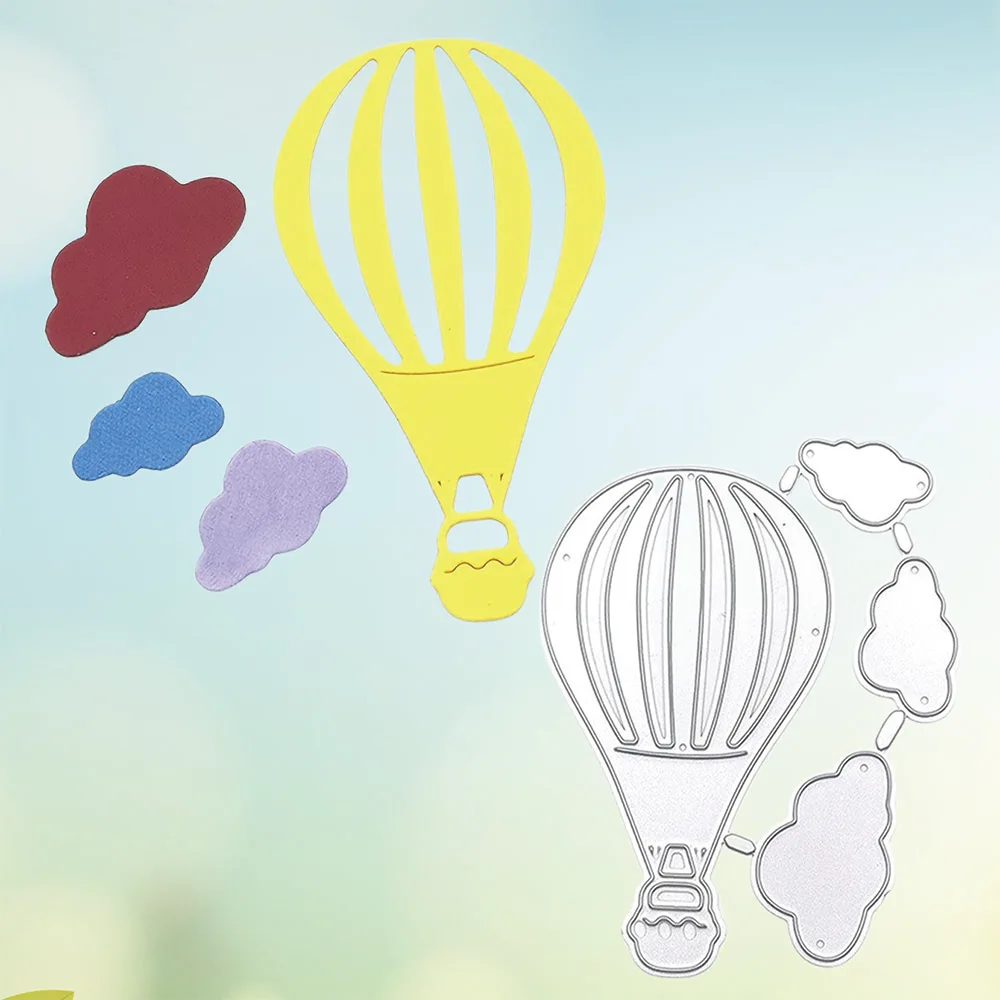 Hot Air Balloon Fustelle Stencil Per La Decorazione Goffratura Scrapbooking Cutter Paper Photo Album Biglietti Di Auguri Timbro In Metallo