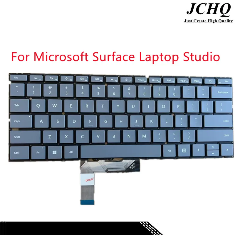 Jchq-teclado Original para o Microsoft Surface Laptop Studio 144 no Layout dos Eua Substituição Cinza Novo 1964