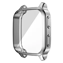 Premium TPU Protective Screen Protector Shell Case Cover (Silver)