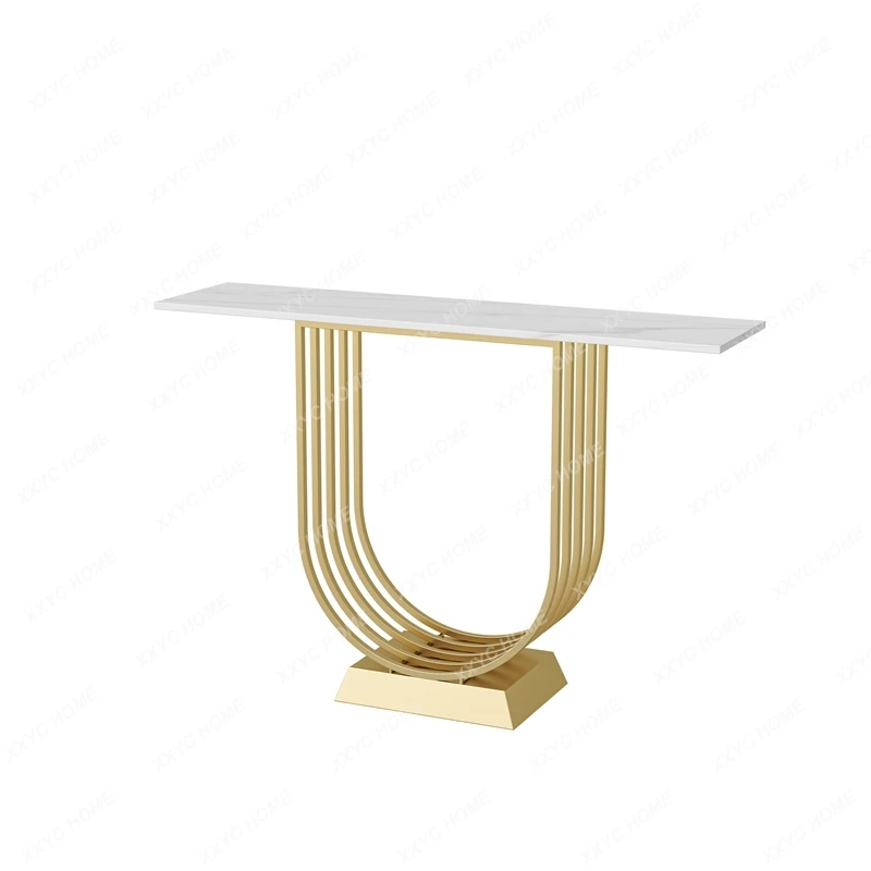 

Stone Plate Console Tables Corridor Entrance Cabinet against the Wall Living Room Entrance Console Modern Hallway Long a Long