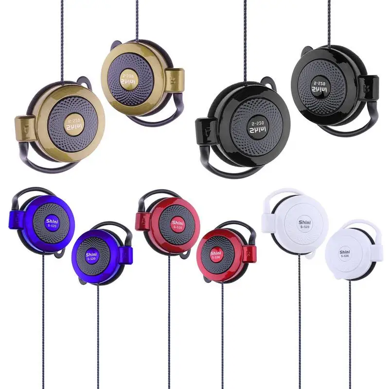 Shini S-520 3.5mm 스테레오 Mp4 이어 후크 게임, 스포츠 레저 휴대폰 범용 이어 후크 헤드셋, 와이어 스포츠 이어폰