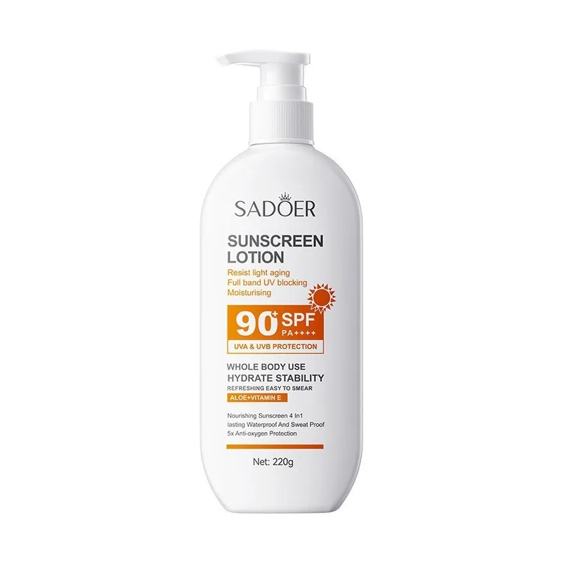 Facial Body Sunscreen Whitening Sun Cream Sunblock Skin Protective Cream Anti Sun Facial Protection SPF 90 220ml