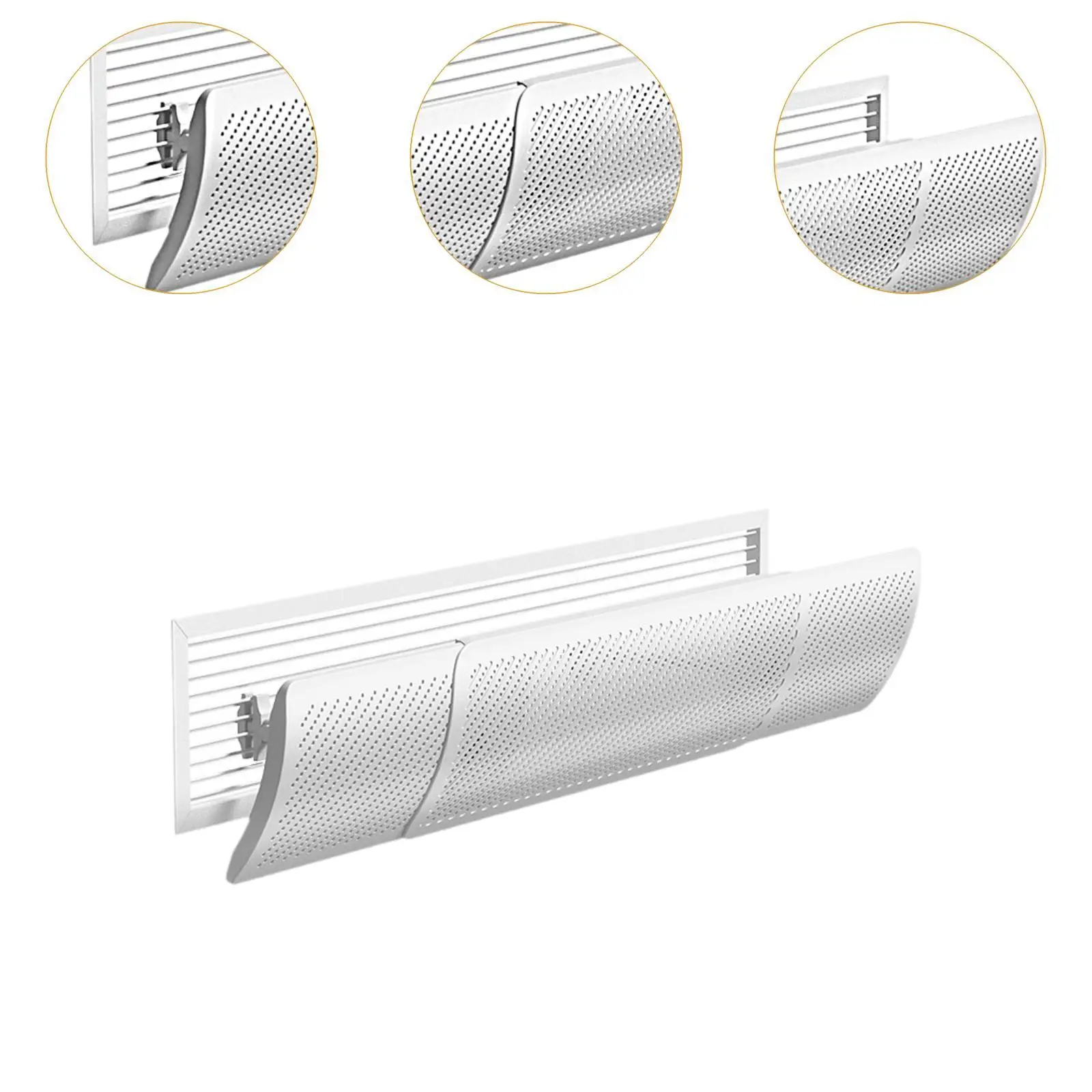 Air Conditioner Deflector Air Conditioning Deflector Wind Baffle Retractable Outlet Wing for Hotel Bedroom Nursery Home Office