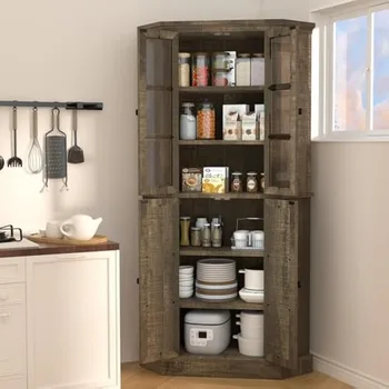 Corner Storage Cabinet, 67 4
