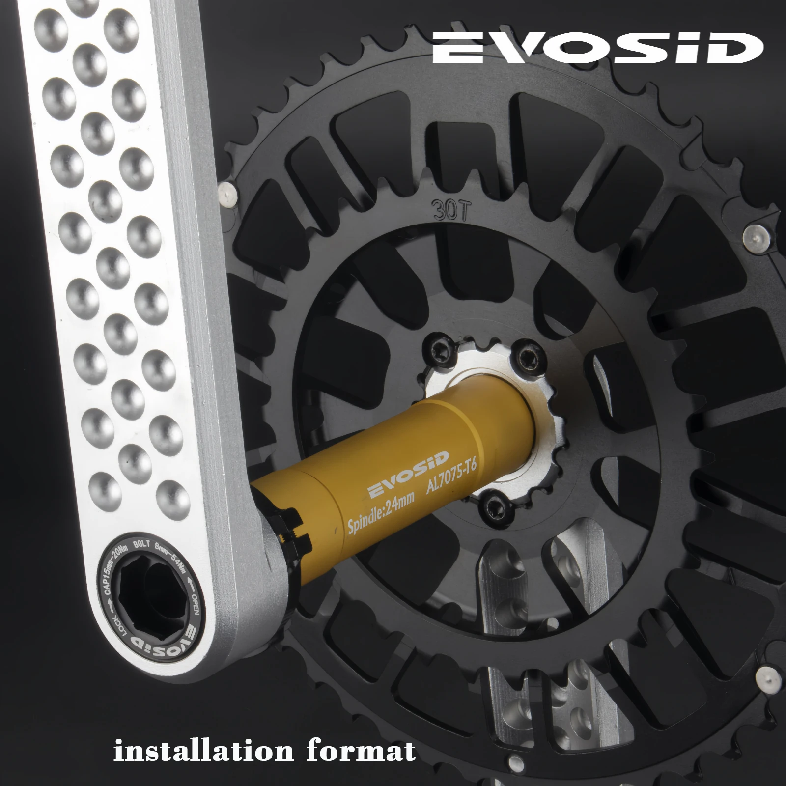 EVOSID  ũũ,   üθ, CNC ̽  ũũ, ׷ 48-32T, ε ũũ, 46-30T, 170mm, 12s