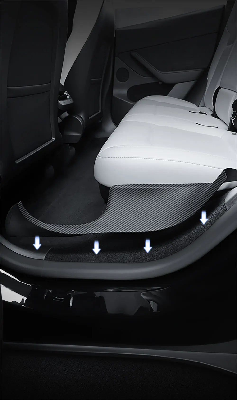 for Tesla Model 3/Y Highland Juniper 2021-2025 rear door sill protection strip s
