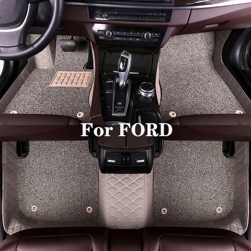 

High Quality Customized Double Layer Detachable Diamond Pattern Car Floor Mat For FORD Everest Freestyle Five Hundred Auto Parts