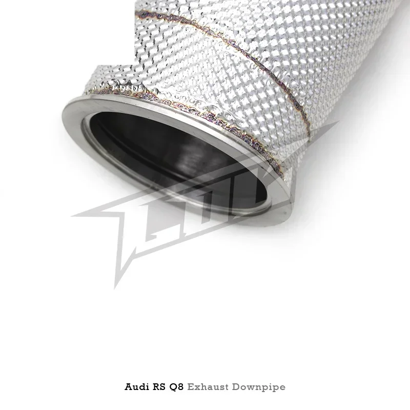 Section High flow Pipes branch downpipe Exhaust Pipe with for RS Q8 4.0T -