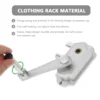 Clothes Hanging Rack Hanger Hand Crank Clothing Material Lift Part Lifting Silver Shaker 6