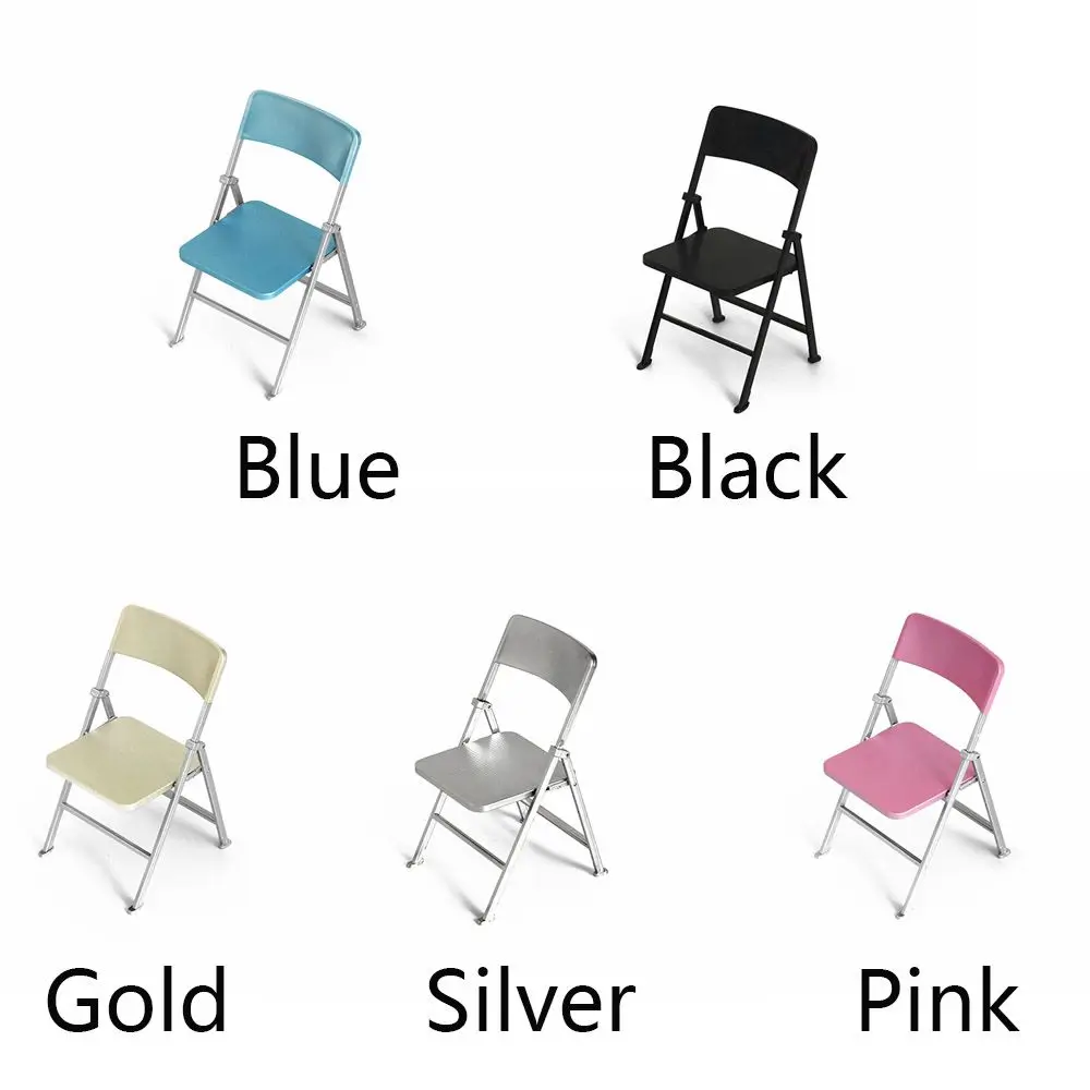 Foldable Plastic Beach Chair for Dollhouse Mini Garden