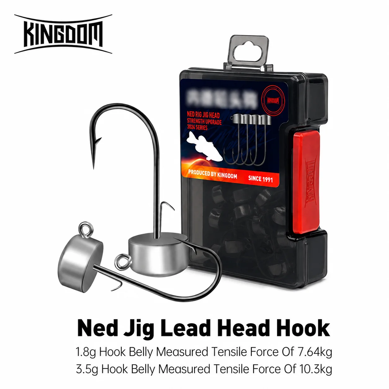 Königreich 12 stücke Ned Rig Jig Kopf Angelhaken 1,8g 2,7g 3,5g 4,2g Haken Für Weichen wurm Köder Bass Fisch Pesca Hecht Forelle Zubehör