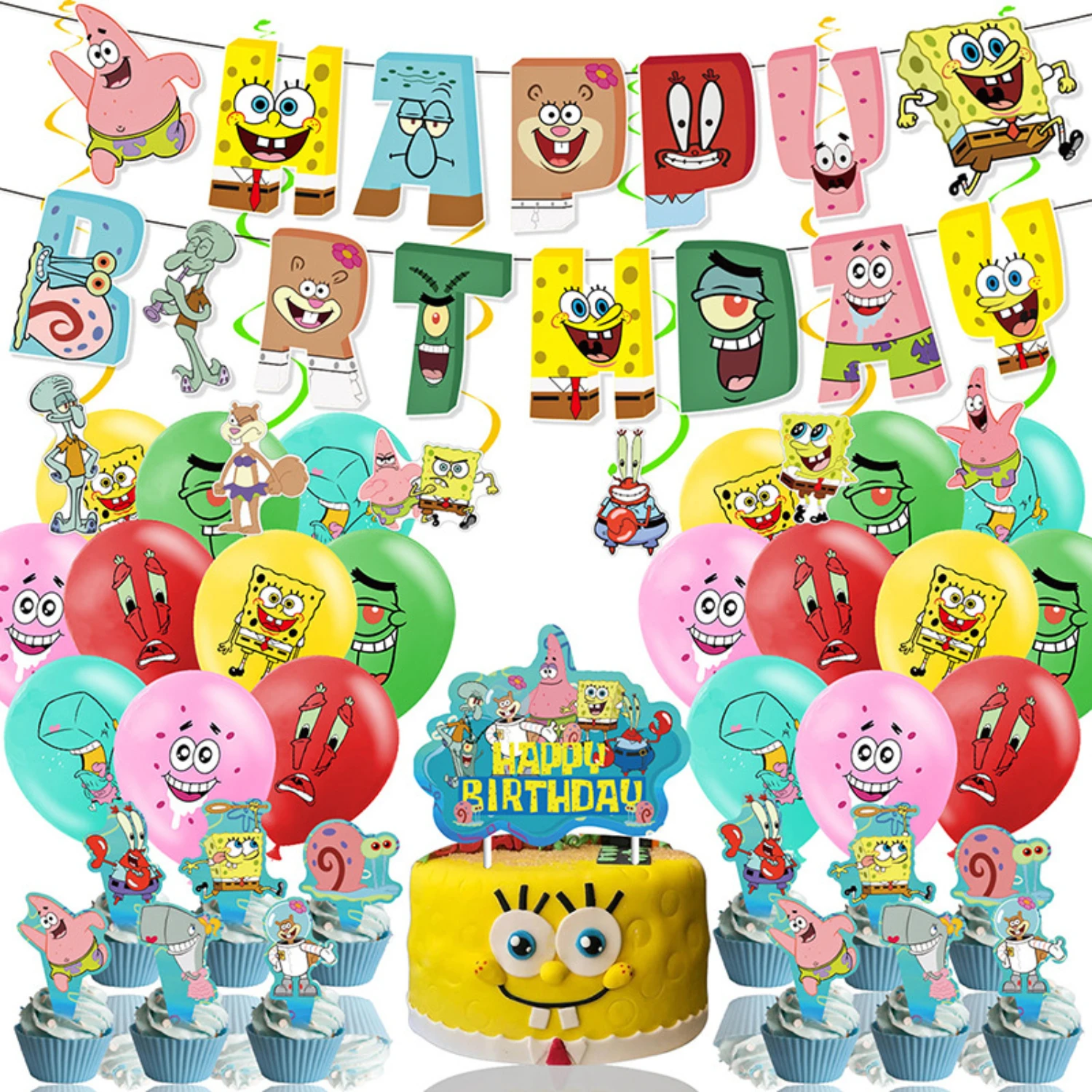 spongebob birthday banner