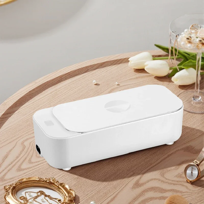 미니 초음파 클리너 고주파 진동 세척 기계, 쥬얼리 안경 시계 클리너, 500ml, 42000Hz