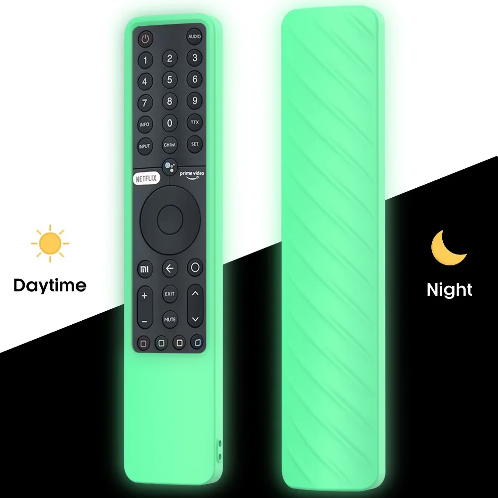 Funda de silicona para mando a distancia Xiaomi Mi TV P1/P1E/Q1/Q1E BT,  funda luminosa de voz para mando a distancia con cordón XMRM-19 TV Stick, 1  unidad - AliExpress