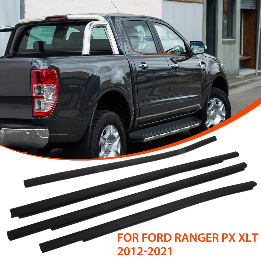 Gumowa uszczelka samochodowa pasek do Ford Ranger PX XLT 2012-2021 kabina podwójna 4 drzwi Auto uszczelnienie krawędzi szczeliny listwy wodoodporne zabezpieczenie