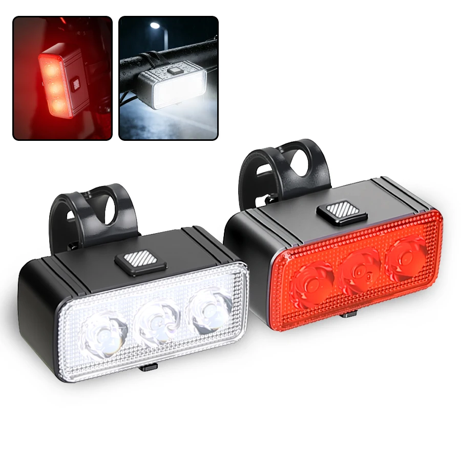 ตัวเลือกสินค้า ไฟหน้าจักรยาน LED ชาร์จได้ หลายโหมด ปลอดภัยกลางคืน
