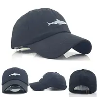 Baseball Caps Shark Snapback Man Cap Baseball Cap Hip Hop Embroidery Curved Strapback Sad Hat Summer Fish Sun Hat Cap 1