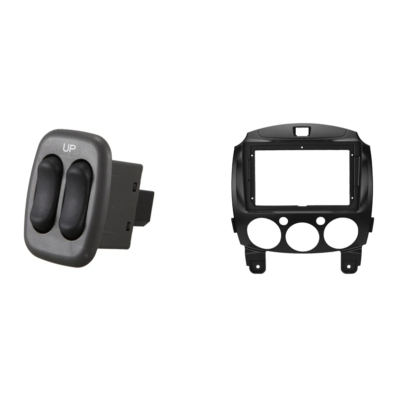 

Новый выключатель питания на окно для Hyundai Atos с автомобильной рамкой DVD аудио фитинг адаптер для панели комплекты отделки для Mazda 2 2010