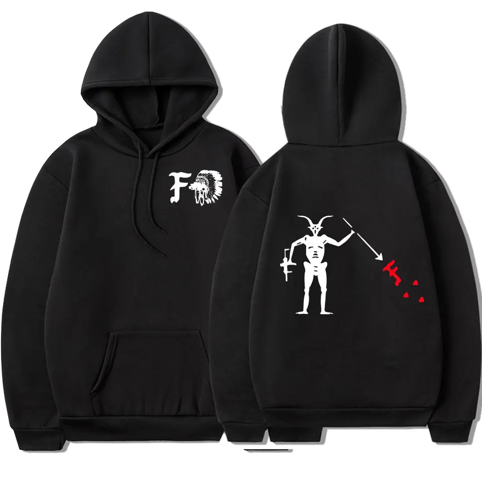 Forward Observations Group Hoodie Death Skeleton Satan Men Graphic