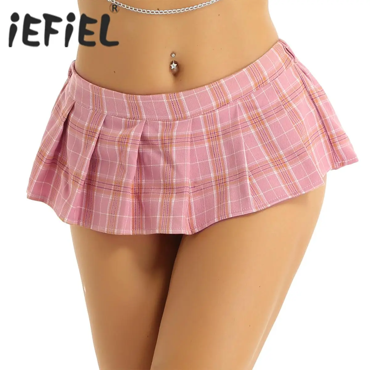 

Женское сексуальное женское нижнее белье, мини клетчатые плиссированные юбки, Клубная одежда, облегающее Клубное нижнее белье, плиссированное мини-платье