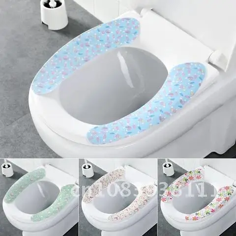 

Cute Toilet Cover Adhesive Waterproof Toilet Seat Cover Cushion Toilet Accessories