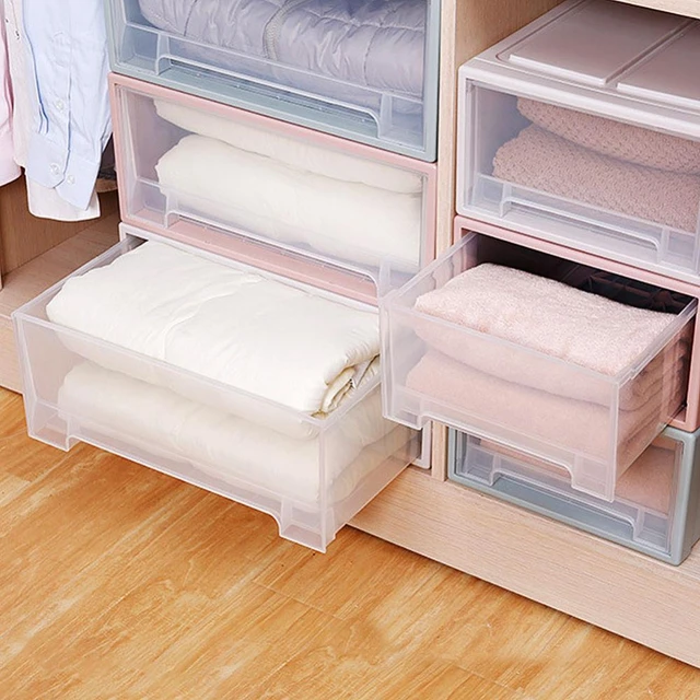 Clear Drawer Organizer Stackable  Clear Storage Drawers Stackable - Clear  Organizer - Aliexpress