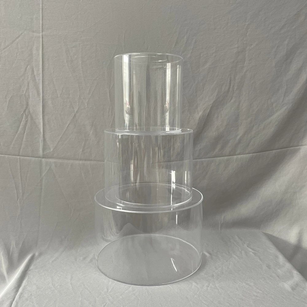 High 15CM Acrylic Cake Stand Floating Wedding Cake Separator