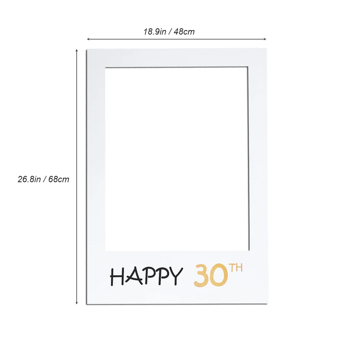 컴팩트한 사진 프레임 컷아웃 사진 소품 생일 파티 사진을 위한 고급 종이 소재 사랑하는 사람과 함께하는 추억에 남는 즐거움