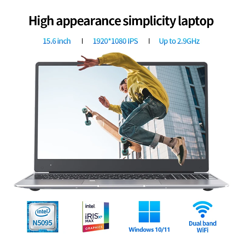   N5095 Ʈ    ӿ Ʈ, DDR4 16G RAM 512G 1T SSD,  11 1080P ǻ Ʈ, 15.6 ġ