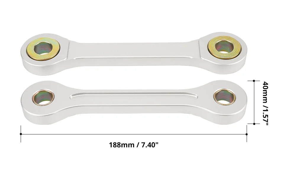 Zestaw łączników obniżających do motocykla Suzuki DRZ400 dla Kawasaki KLX400 DRZ KLX 400 2000-2019 2018 2017 2016 2015 niższy 7cm - - Racext 16