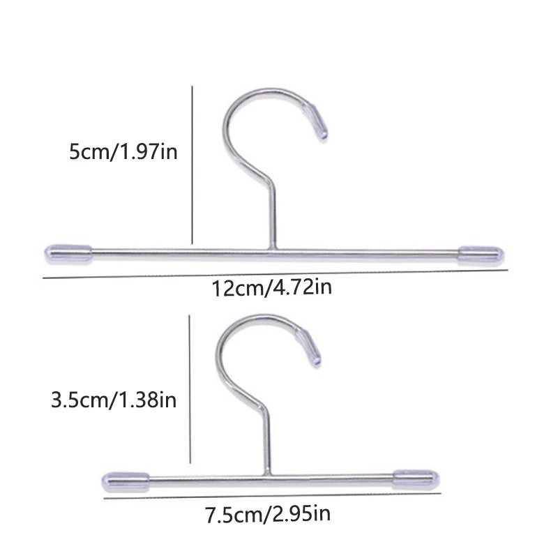 Metal Baby Clothes Pantyhose Clip Small Hanger Cute Mini Plastic Hangers Coat Dress Dolls Accessories for Doll Wardrobe