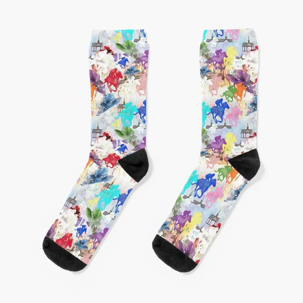 

Off to the Horse Races Socks New year's FASHION Men's Socks Women's