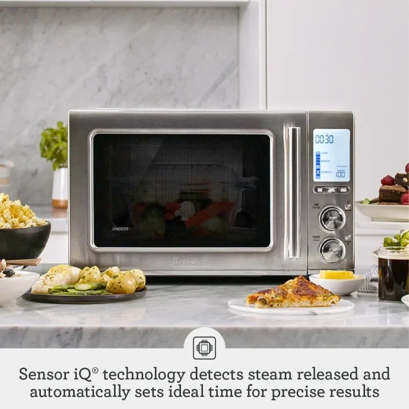 Breville Countertop Smooth Wave Microwave, Brushed Stainless Steel, BMO850BSS 2