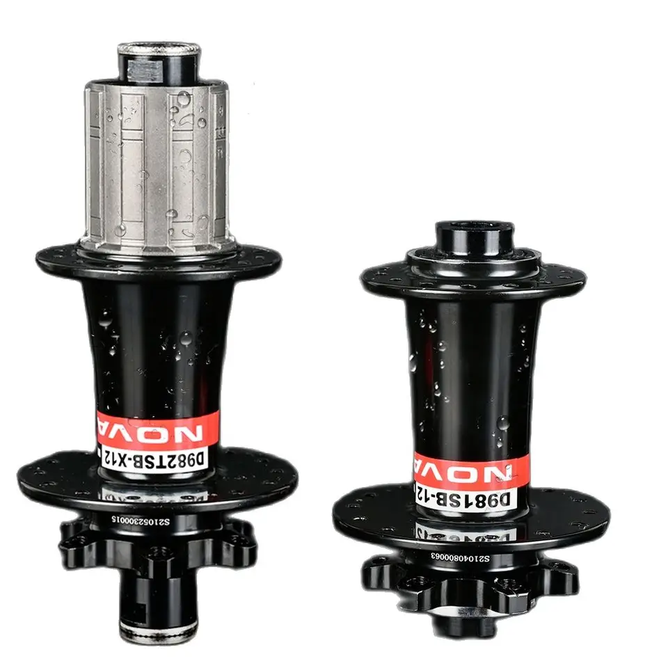 Paire De Hubs Vélo Novatec D791SB/792SB – Avant 100x12mm / Arrière 142x12mm – 28 Trous