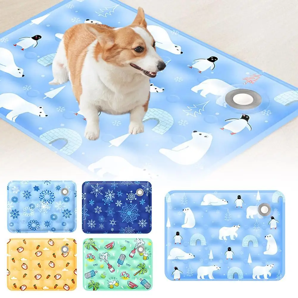 

Summer Cooling Mats Blanket Ice Pet Dog Bed Mats For Dogs Cats Sofa Portable Tour Camping Yoga Sleeping Pet Accessories