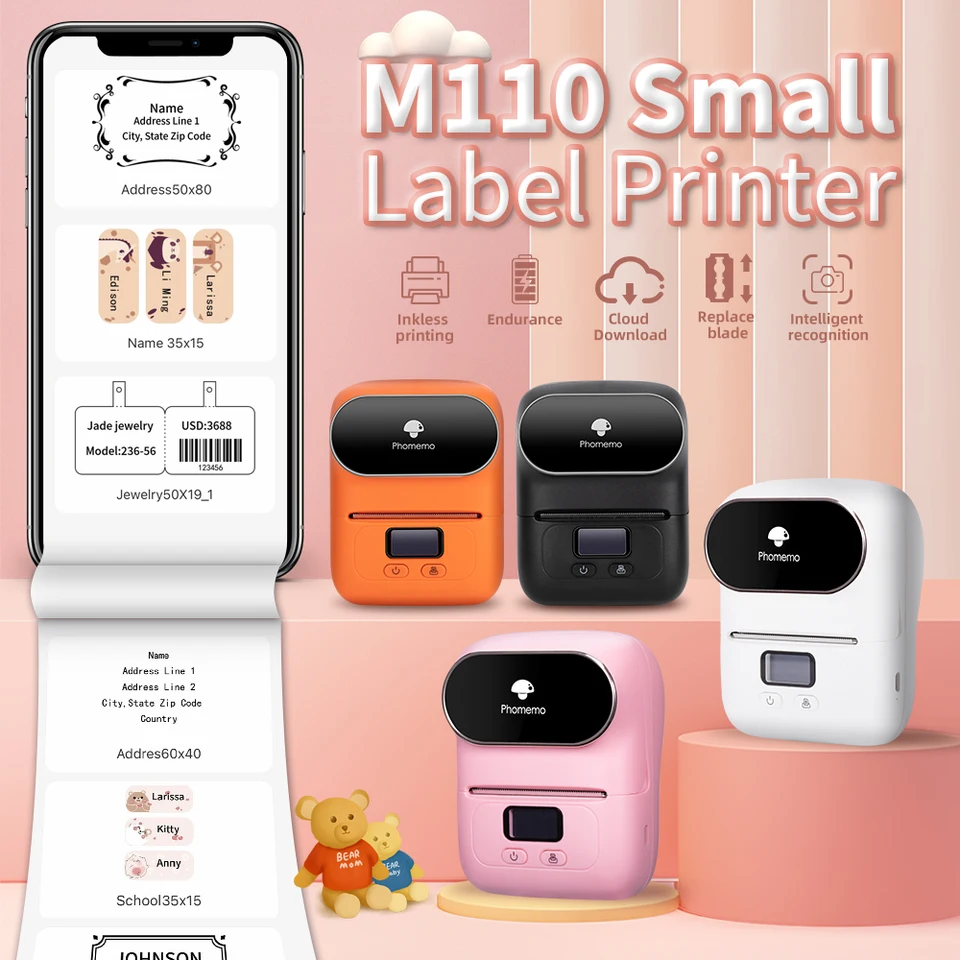 Phomemo M110 labelprinter, Bluetooth