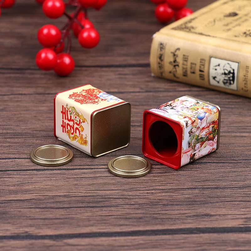 

1:12 Dollhouse Miniature Cookie Jar Candy Box Storage Tank Alloy Piggy Bank Home Furniture Model Doll House Decor Accessories