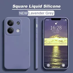 Elegant Liquid Silicone Full Cover Phone Case - Fashionable Protection for Note 14 4G (Gray)